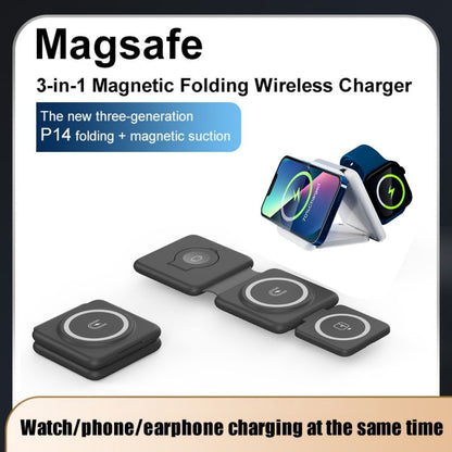 Folding Magnetic Suction 3-in-1 Wireless Charger