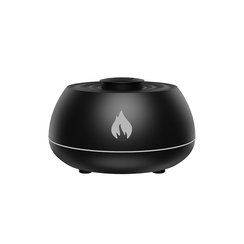 Flame Humidifier Aromatherapy Diffuser with 7-Color Light