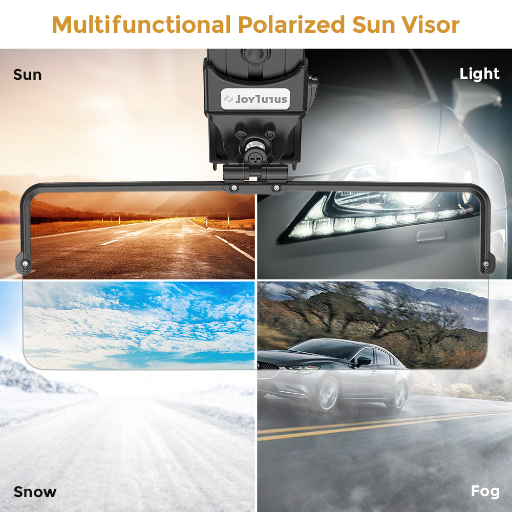 Polarized Car Sun Visor for Clear View, Anti-glare, UV Protection