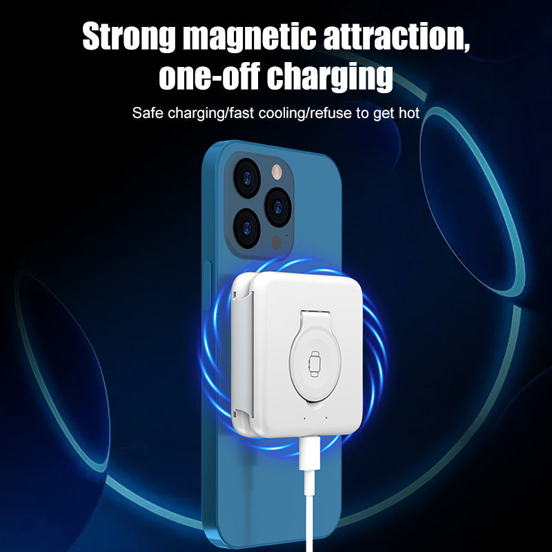 Folding Magnetic Suction 3-in-1 Wireless Charger