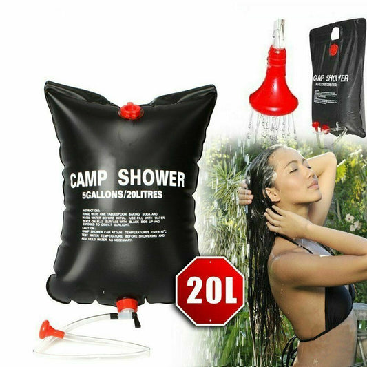 Portable Compact Solar Camping Shower - 20L