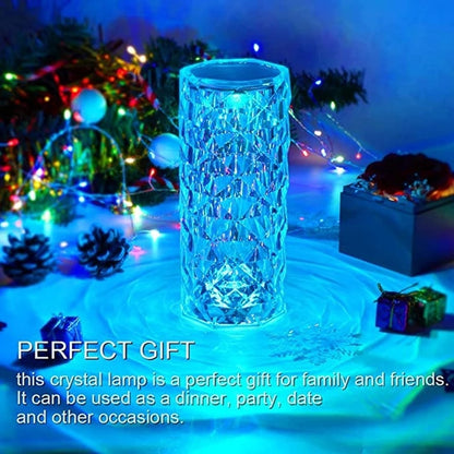 16 Colors LED Crystal Lamp Rose Light